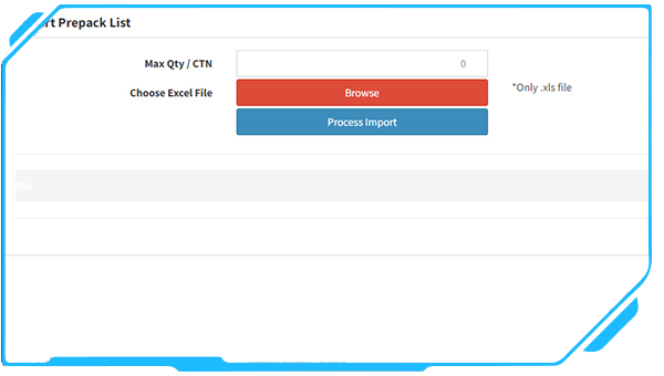 cloud WMS Prepack list